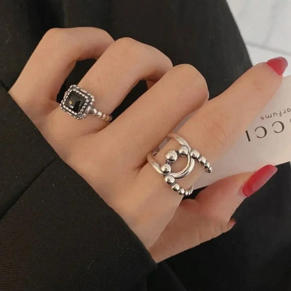 Jewelry - Minimalist 925 Sterling Silver Twist Geometric Ring